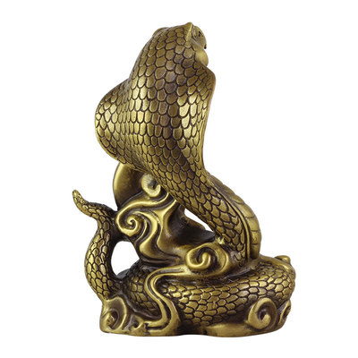 慈緣正堂銅蛇擺件 匠心獨(dú)運(yùn)，金蛇獻(xiàn)瑞
